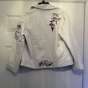Pleather White Jacket